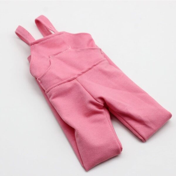 Salopette con Pettorina Rosa per Bambole BJD 1/3 60cm - Abbigliamento Casual Uterui