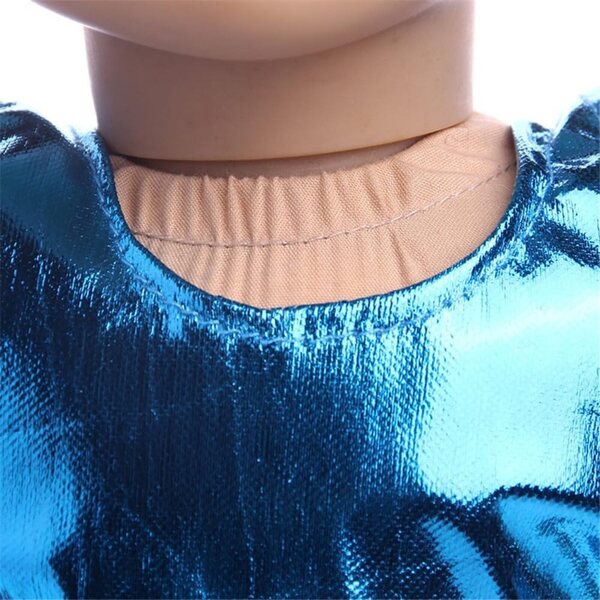 Kleidungsset für amerikanische Puppen 46 cm – ärmelloses Oberteil und blaue Hose, 2-teilig