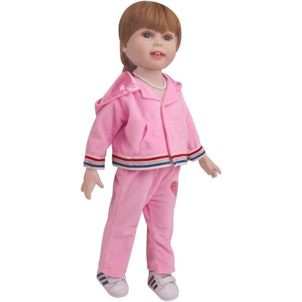 Abbigliamento Sportivo per Bambola Americana 46 cm - Felpa e Pantaloni Tuta Uterui