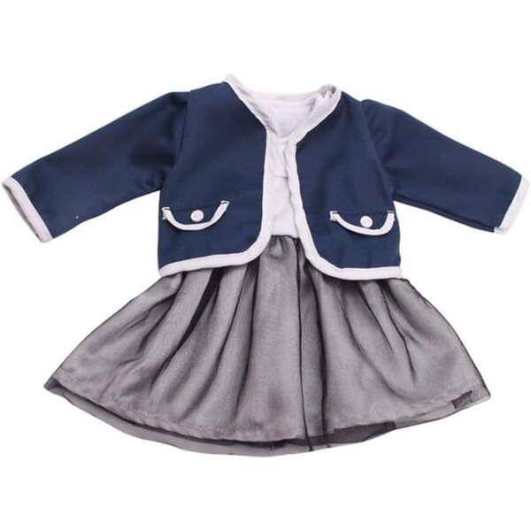 18-Zoll-Amerikanisches Puppenkleid mit Mantel und farbenfrohem Freizeitkostüm