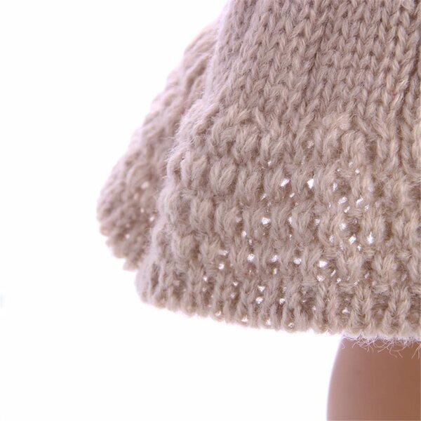 Abito Maglia per Bambola Americana 46 cm con Cappello e Sciarpa - Set Accessori Casual