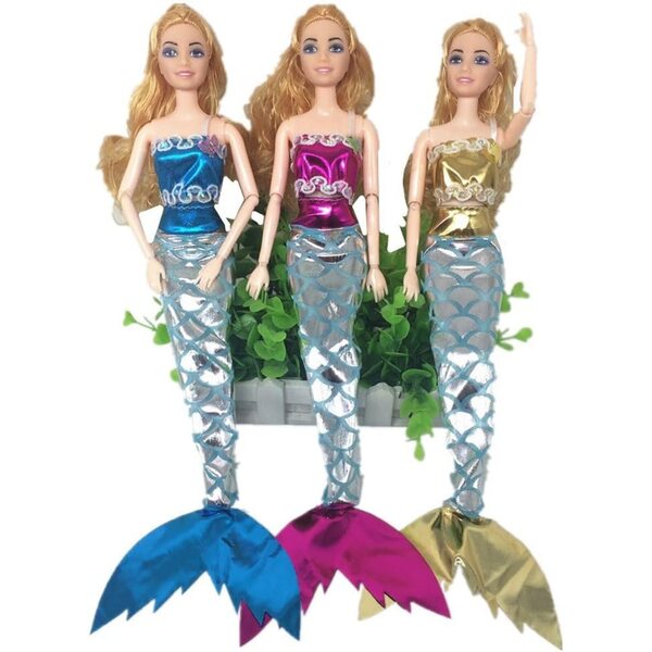 Abito da Sirena per Bambola 30 cm – Vestito Atossico e Rimovibile Uterui
