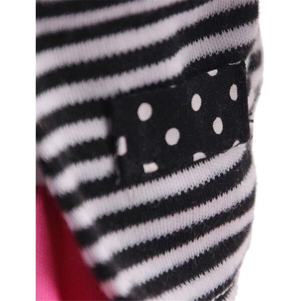 Vestiti per Bambole 46 cm - Abiti Casual con Cappotto a Righe, Maglietta e Gonna Corta