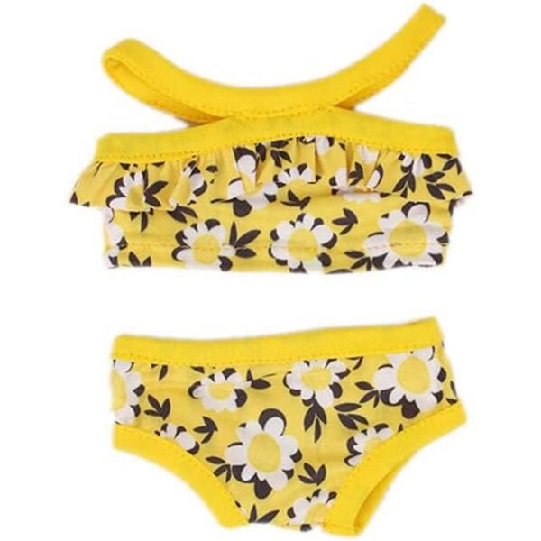 Costume da bagno per bambola 46 cm - Top a fascia e pantaloncini da bagno Uterui