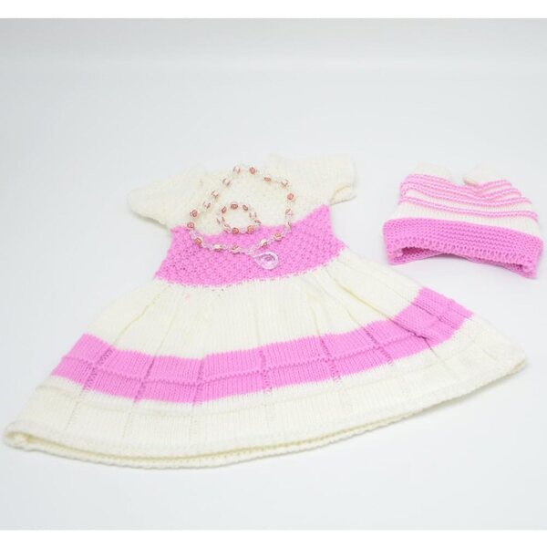 Abito lavorato a maglia con cappello e accessori per bambole 46 cm Uterui