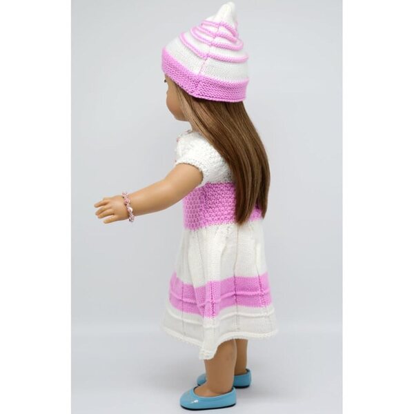 Abito lavorato a maglia con cappello e accessori per bambole 46 cm Uterui