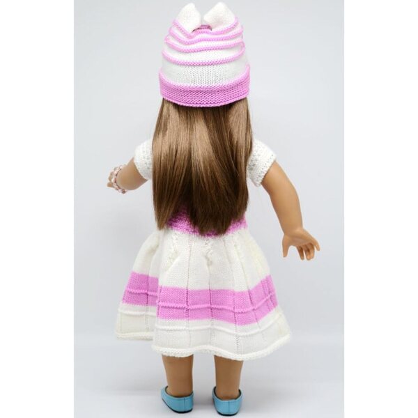 Abito lavorato a maglia con cappello e accessori per bambole 46 cm Uterui