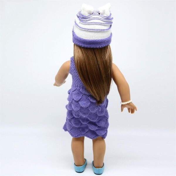 Vestiti per bambole 46 cm Uterui: vestito, cappello, collana e braccialetto