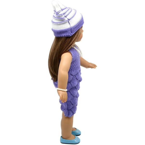 Vestiti per bambole 46 cm Uterui: vestito, cappello, collana e braccialetto