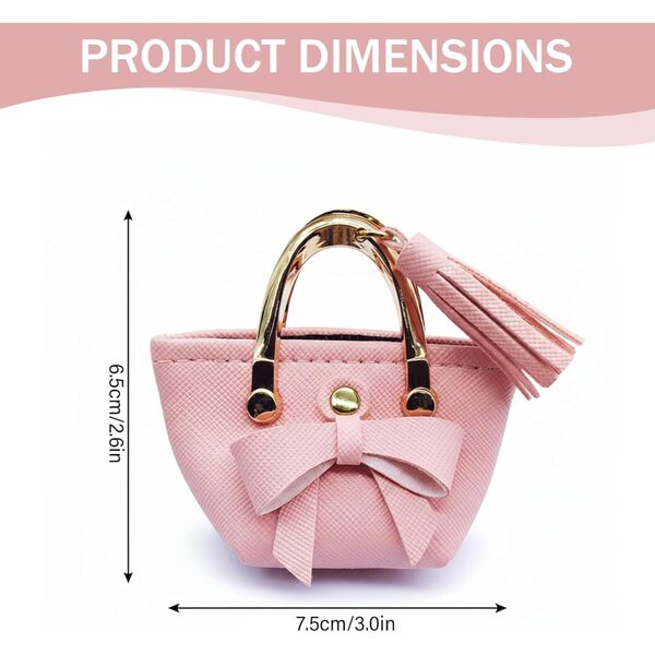 Borsa per Bambole con Fiocco in Tessuto per Bambole da 12 Pollici – Accessorio Moda Miniatura