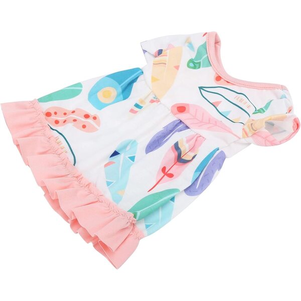 Gonna per Bambole Phefop con Motivo Floreale, Vestito Colorato per Bambole 18 pollici