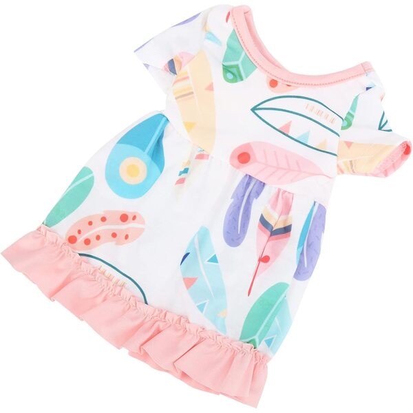 Gonna per Bambole Phefop con Motivo Floreale, Vestito Colorato per Bambole 18 pollici