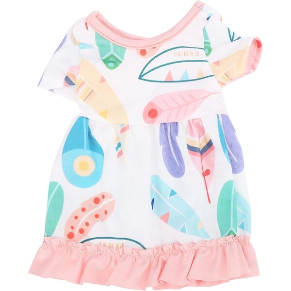 Gonna per Bambole Phefop con Motivo Floreale, Vestito Colorato per Bambole 18 pollici