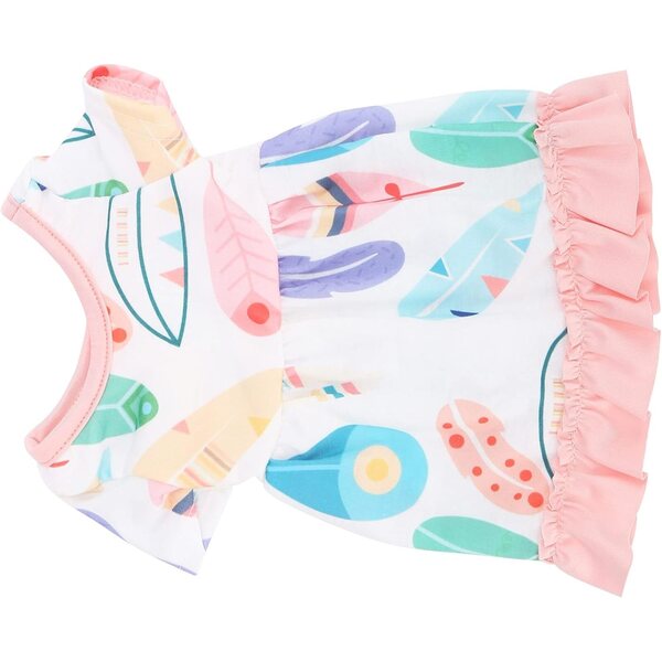 Gonna per Bambole Phefop con Motivo Floreale, Vestito Colorato per Bambole 18 pollici