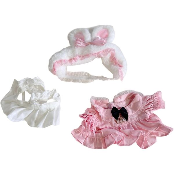 Kleidungsset für 20-cm-Mophrati-Puppen, bequem, farbenfroh und abnehmbar