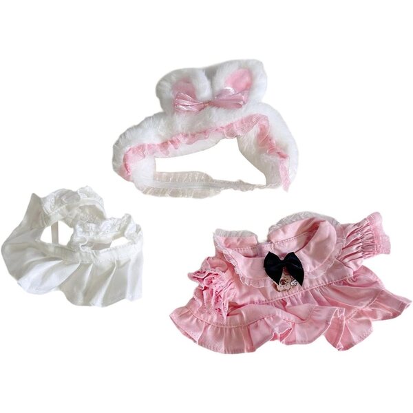 Kleidungsset für 20-cm-Mophrati-Puppen, bequem, farbenfroh und abnehmbar