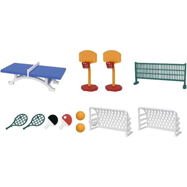 Puppenhaus-Miniatur-Sportset – Dekorationszubehör und Rollenspiel