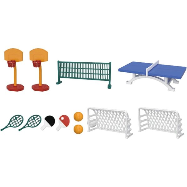 Puppenhaus-Miniatur-Sportset – Dekorationszubehör und Rollenspiel