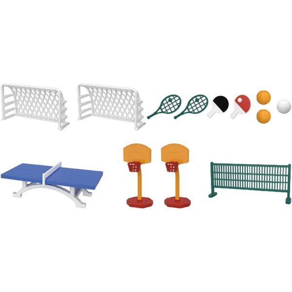 Puppenhaus-Miniatur-Sportset – Dekorationszubehör und Rollenspiel