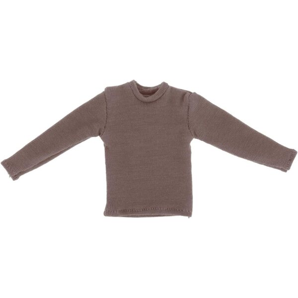 1/12 Langarm-Mini-T-Shirt für Actionfigur 6 Zoll Blau Grau 5,6 cm