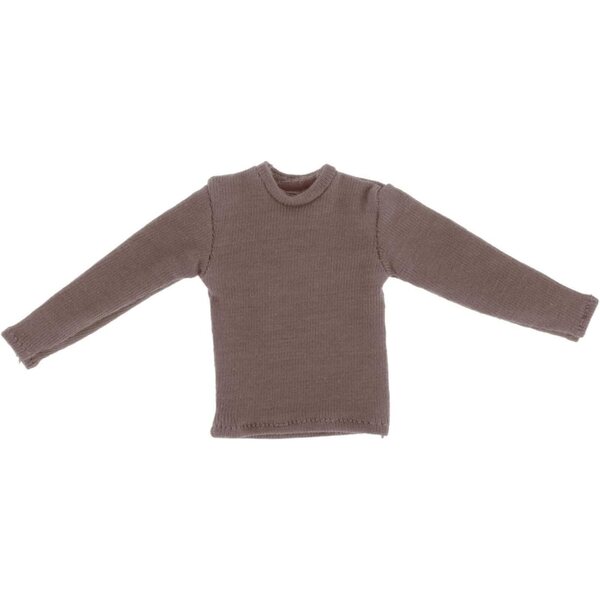 1/12 Langarm-Mini-T-Shirt für Actionfigur 6 Zoll Blau Grau 5,6 cm