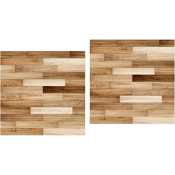 1:12 Miniatur-Bodenaufkleber für Puppenhäuser – realistisches Holz- und Fliesendesign