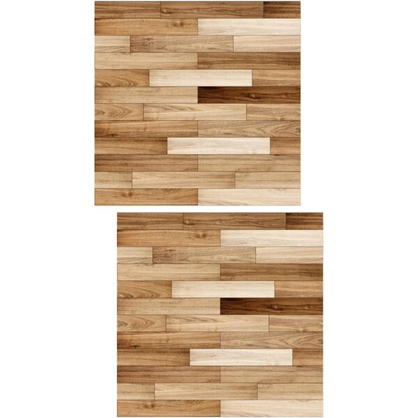 1:12 Miniatur-Bodenaufkleber für Puppenhäuser – realistisches Holz- und Fliesendesign