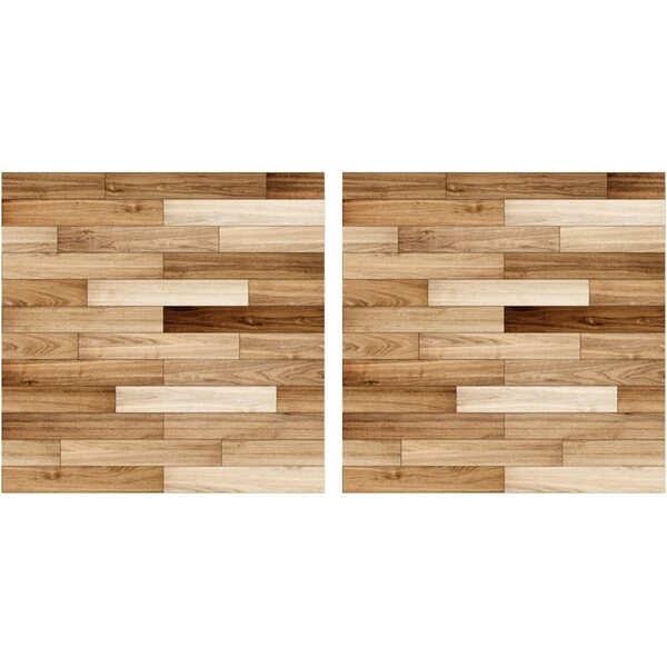1:12 Miniatur-Bodenaufkleber für Puppenhäuser – realistisches Holz- und Fliesendesign