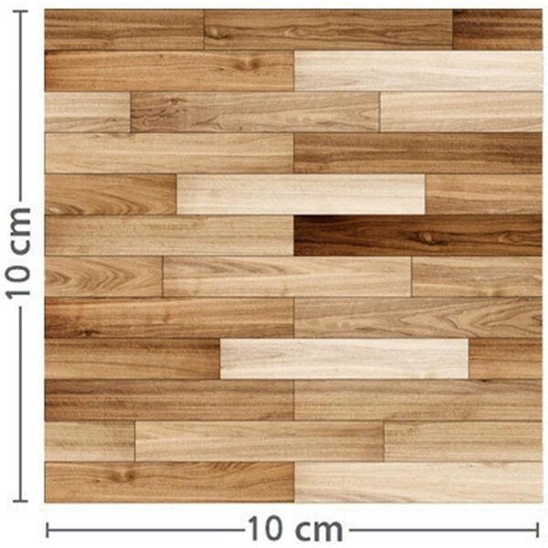 1:12 Miniatur-Bodenaufkleber für Puppenhäuser – realistisches Holz- und Fliesendesign