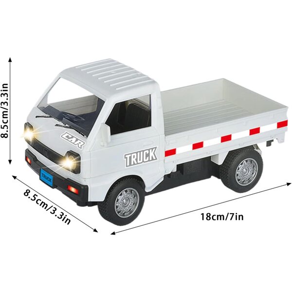 Camion telecomandato 1:16 per bambini con luci LED e controllo facile
