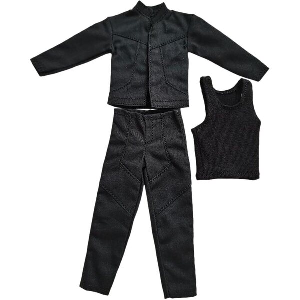 Stilvolles Kleidungsset für 1:12 Actionfiguren: hochwertige Jacke, Weste und Hose