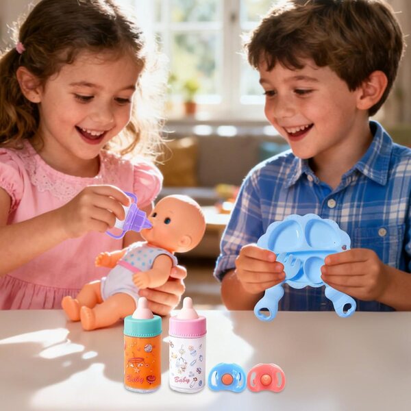 Set biberon gioco simulazione con succo magico che scompare per bimbi da Générique