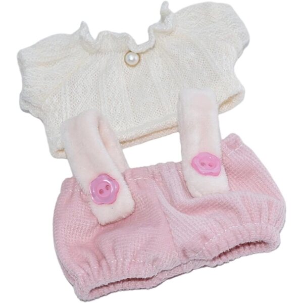 Ersatzkleidung für Zuoeay 10 cm Puppen, bunte Polyester-Oberteile und Einteiler-Set