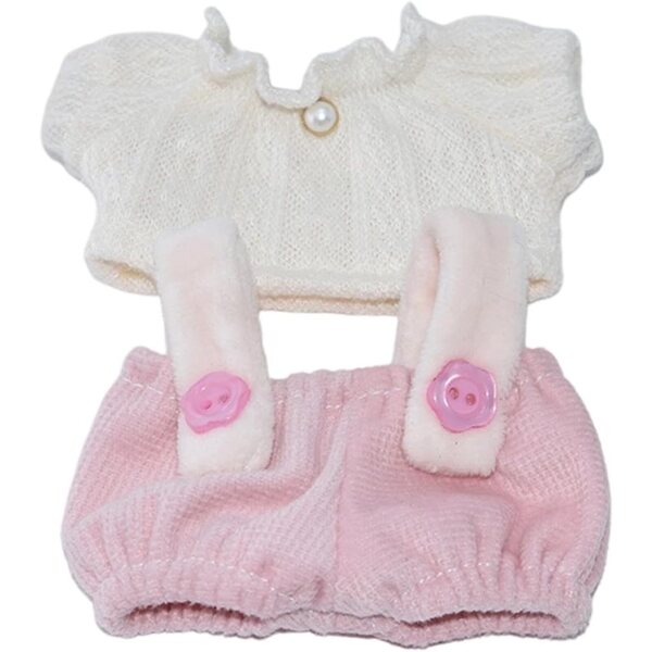 Ersatzkleidung für Zuoeay 10 cm Puppen, bunte Polyester-Oberteile und Einteiler-Set