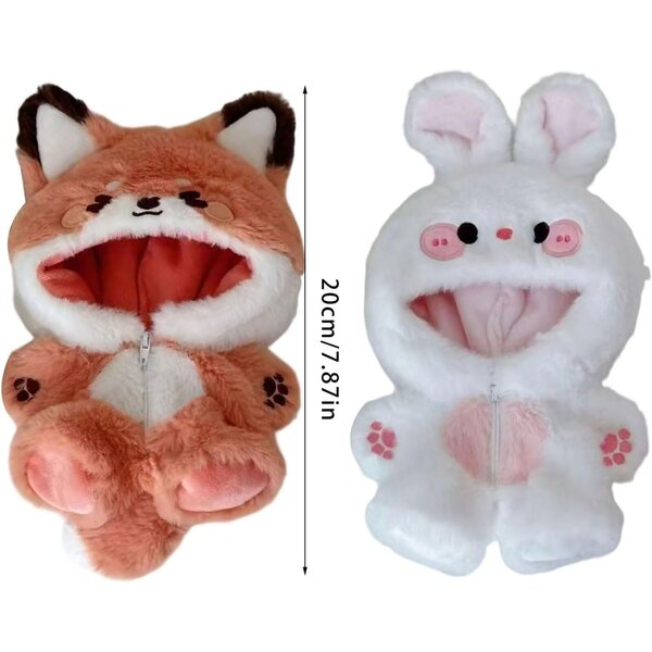 Costume per bambole di peluche 20 cm morbido e sicuro per gioco di ruolo
