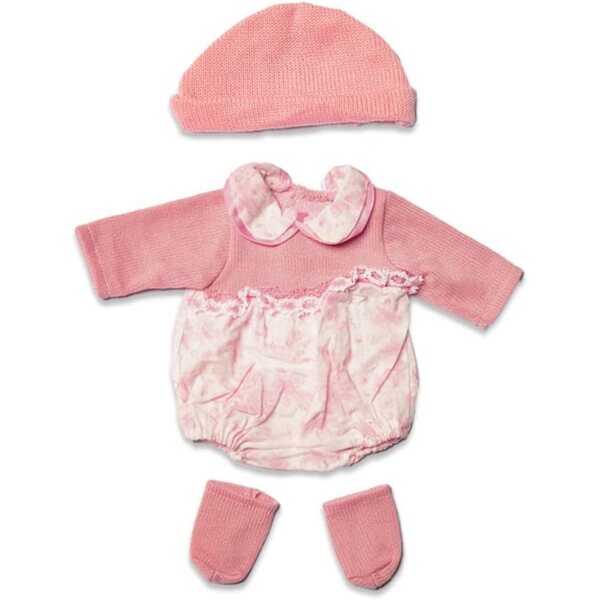 Kleidung für eine 46 cm große amerikanische Puppe mit Overall, Mütze und Socken, Modeaccessoires