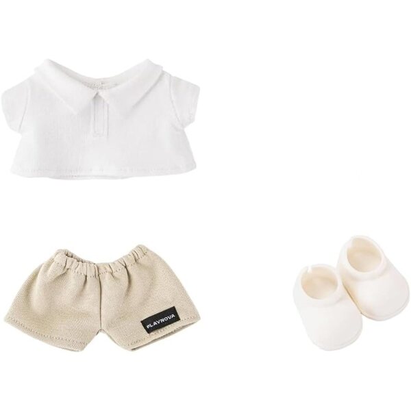Labubu Polo 17 cm: Abbigliamento Completo Bambola con Camicia, Pantaloni e Scarpe