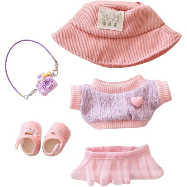 Set abbigliamento e accessori per bambole 17 cm Generisch - gioco creativo e stiloso