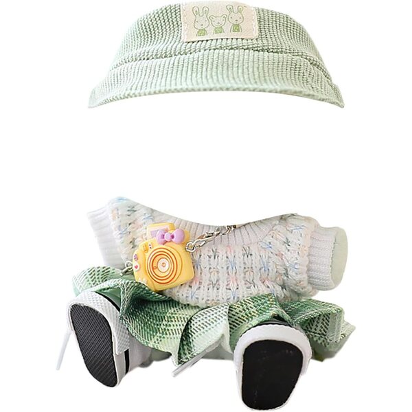 Set accessori moda bambola 17cm tessuto morbido per decorazioni e gioco creativo