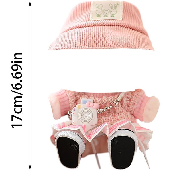 Set accessori moda bambola 17cm tessuto morbido per decorazioni e gioco creativo