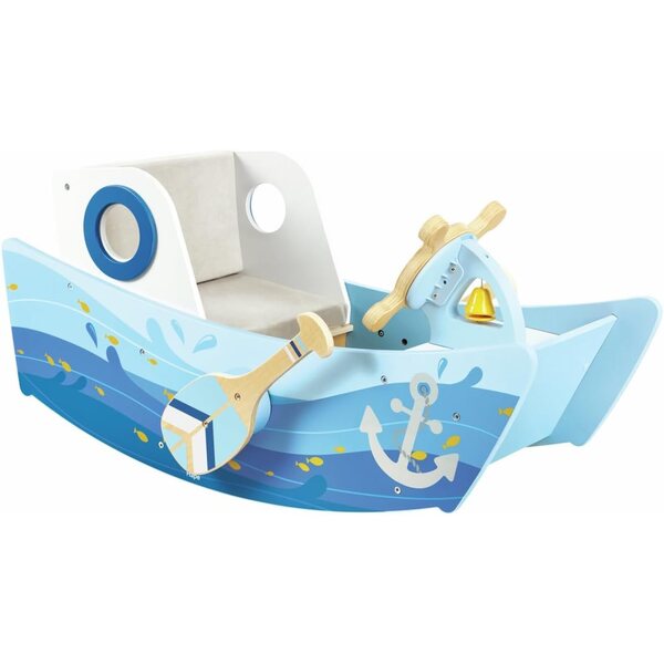 Hape Kapitänsschaukelboot mit Rudern und Ruder – Interaktives Spiel für Kinder