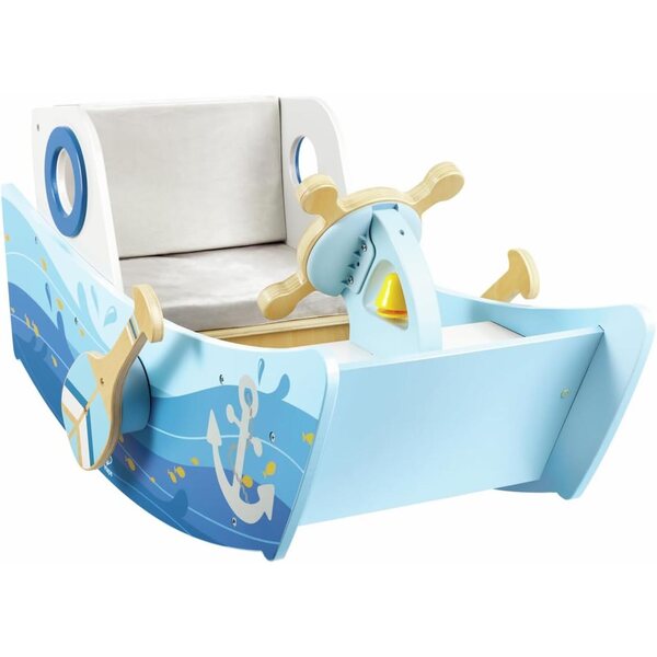 Hape Kapitänsschaukelboot mit Rudern und Ruder – Interaktives Spiel für Kinder