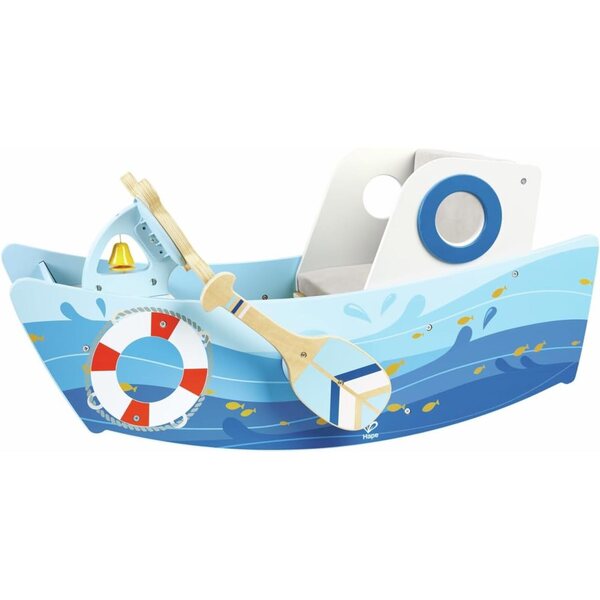 Hape Kapitänsschaukelboot mit Rudern und Ruder – Interaktives Spiel für Kinder