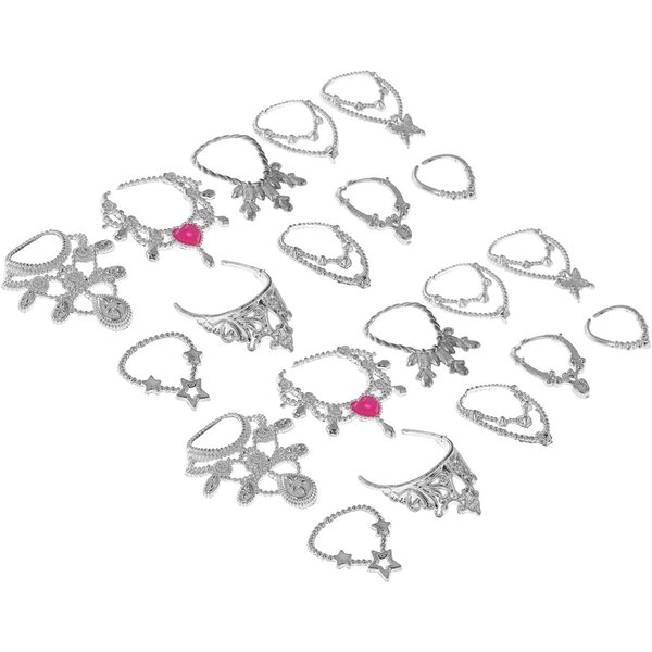 Alasum Set 20 Collane Miniatura per Bambole 30 cm, Gioielli Plastici Resistenti e Creativi