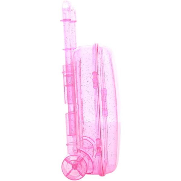 Set 2 Mini Valigie per Bambole Viola in Plastica Resistente | Accessori Valigia Giocattolo