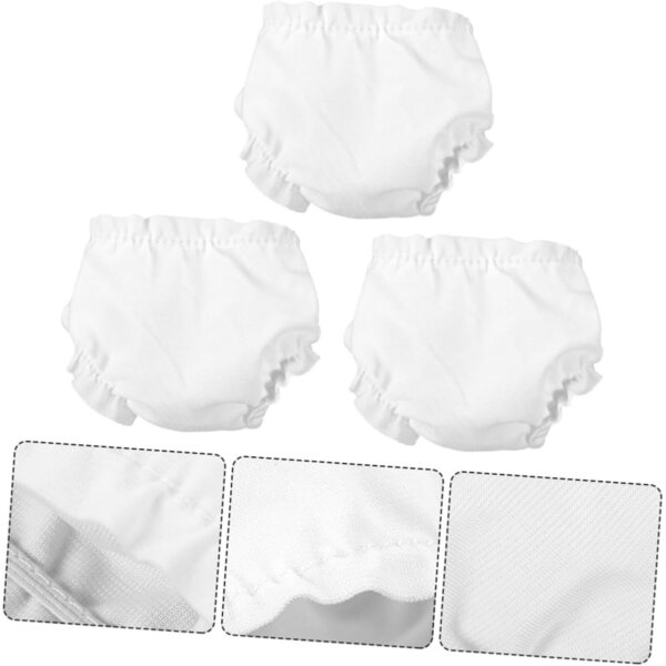 ERINGOGO 20 Mini Mutandine Bianche per Bambole 10 Pollici - Accessori Gioco e Festa