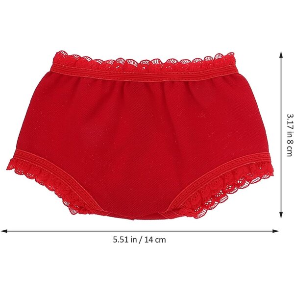 Set 10 Mutandine per Bambola 18 Pollici ERINGOGO Biancheria Intima Multicolore in Pizzo
