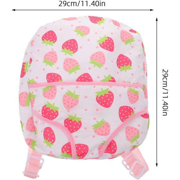 Marsupio per bambole Gatuida mini zaino rosa in cotone con tracolla regolabile
