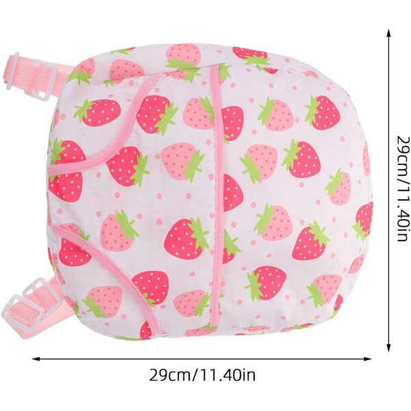 Marsupio per bambole Gatuida mini zaino rosa in cotone con tracolla regolabile