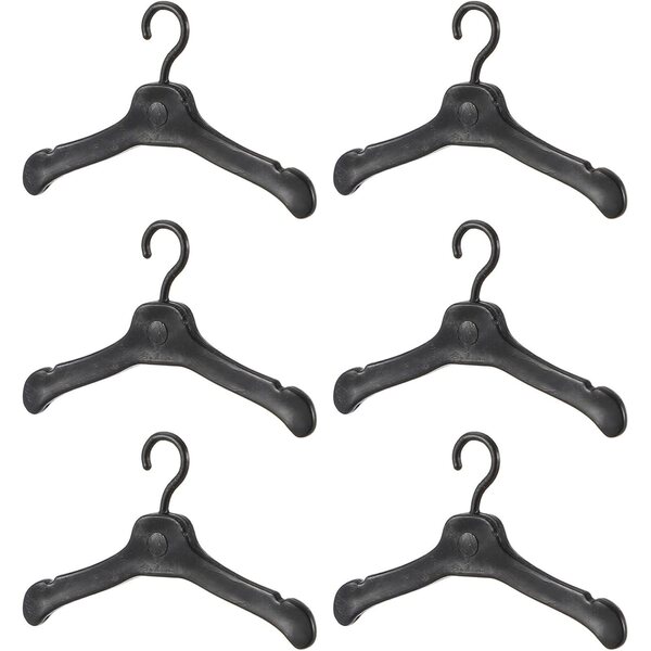 HEMOTON 50 Mini Grucce per Bambole in Plastica, Accessori Resistenti per Organizzare Armadi Bambola
